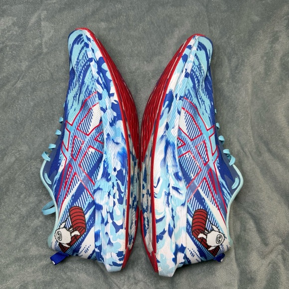 Men’s 12.5 ASICS Noosa TRI 13 Running Show Blue Ocean Decay Yeti Snow Marble - Picture 2 of 6